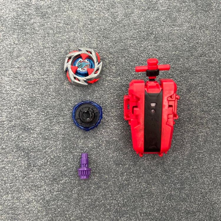 Other Red And Silver Spinning Top Toy With Launcher product image